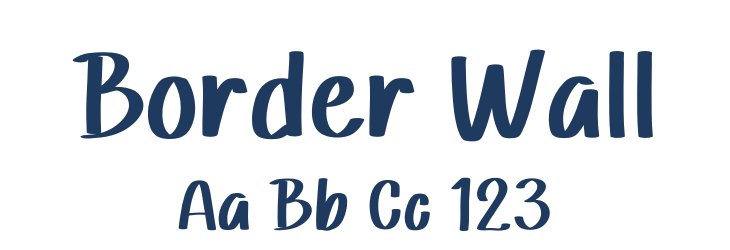 Border Wall Font Preview