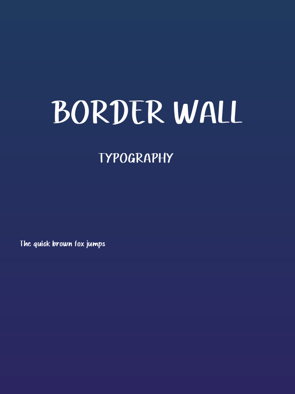 Border Wall Poster