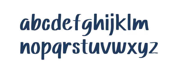 Border Wall Caratteri MINUSCOLO