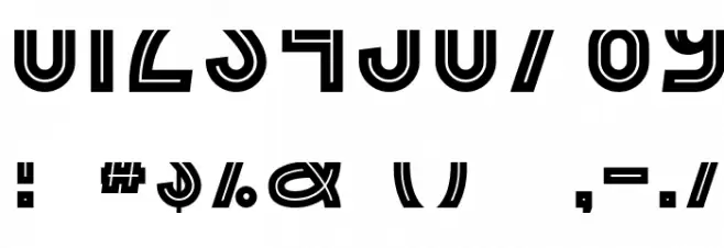 BorderControl-Italic Font OTHER CHARS