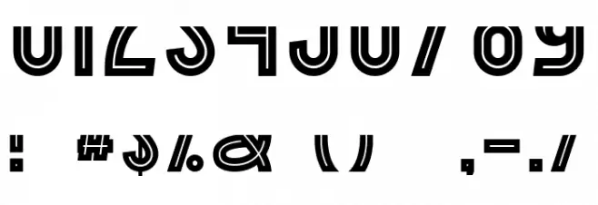 BorderControl-Italic Font OTHER CHARS