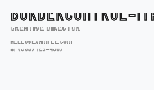 BorderControl-Italic Business Card