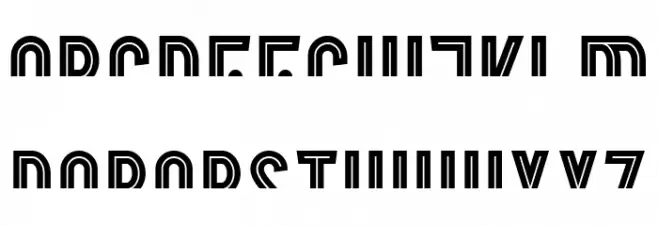 BorderControl 字体 小写