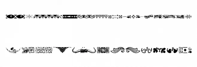 BorderElements Schriftart Kleinbuchstaben