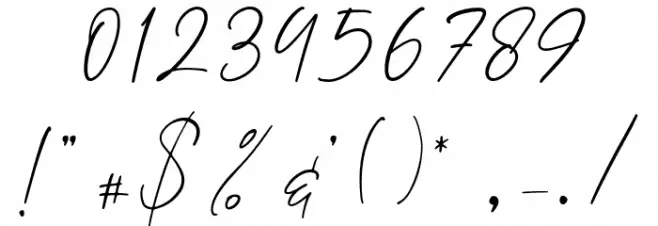 Borderline Font OTHER CHARS