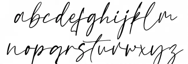 Borderline Font LOWERCASE