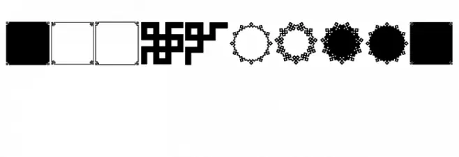 Borders 2 Style Pro Font Alte caractere