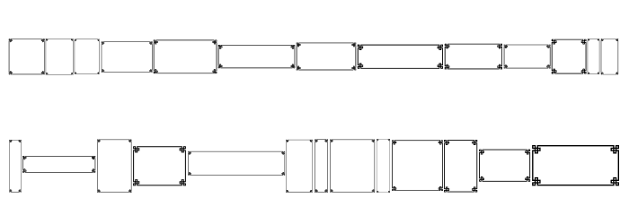 Borders 2 Style Pro Font LOWERCASE