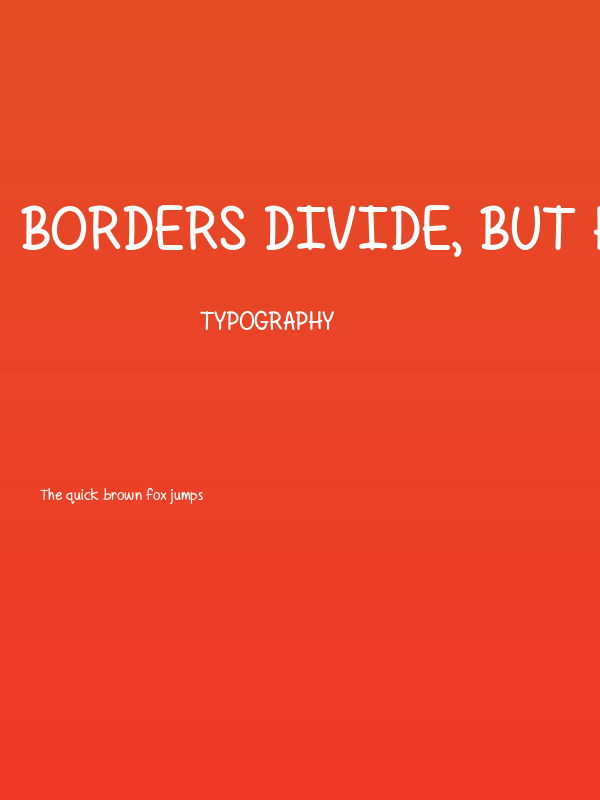 Borders Divide, But Hearts Shall Conquer Poster