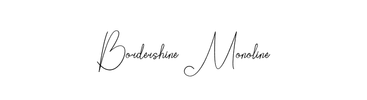 Bordershine Monoline  Frei Schriftart Herunterladen