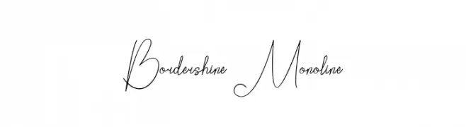Bordershine Monoline  Frei Schriftart Herunterladen
