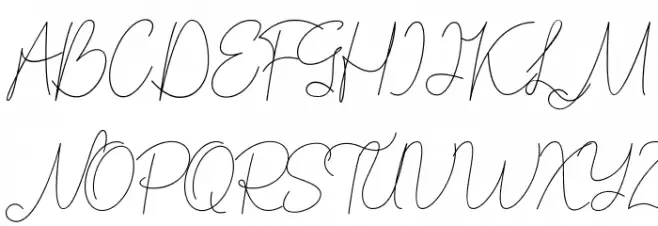 Bordershine Monoline Schriftart Groß