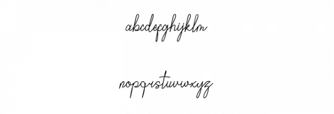 Bordershine Monoline 字体 小写