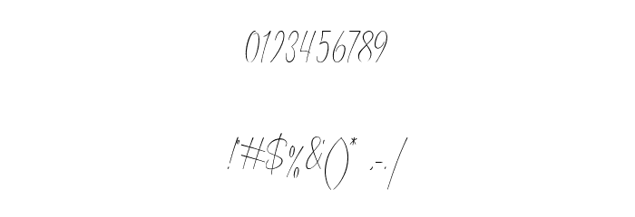 Bordershine Script Font OTHER CHARS