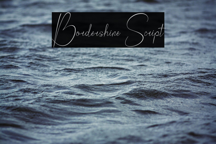 Bordershine Script Example 2