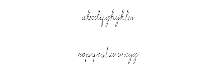 Bordershine Script Font LOWERCASE