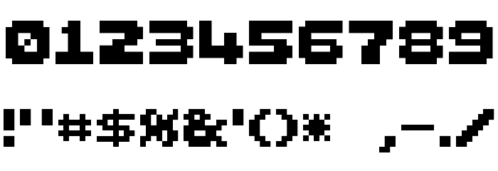 Bordersprite Font OTHER CHARS