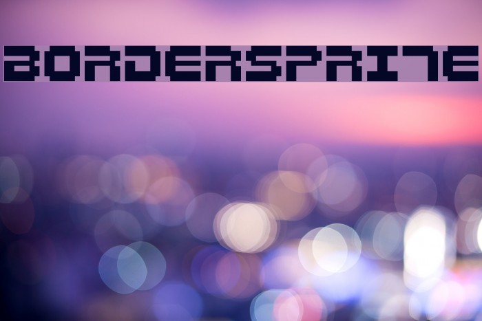 Bordersprite Font examples