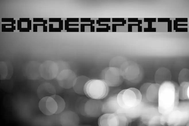 Bordersprite Font examples