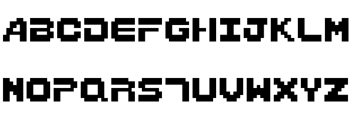 Bordersprite Font LOWERCASE