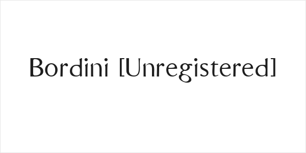 Bordini [Unregistered] Logo