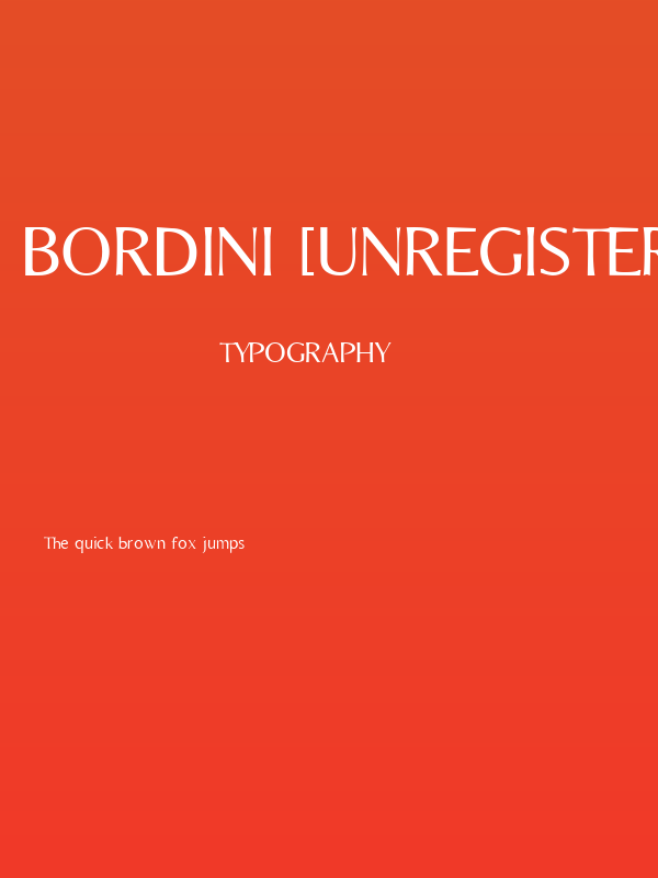 Bordini [Unregistered] Poster
