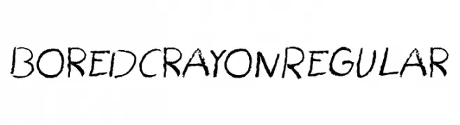 Bored Crayon Regular  les polices de caractères gratuit tlcharger