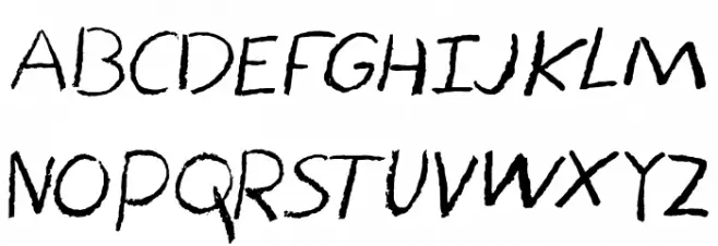 Bored Crayon Regular Polices MAJUSCULES