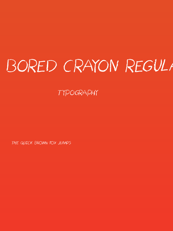 Bored Crayon Regular Poster