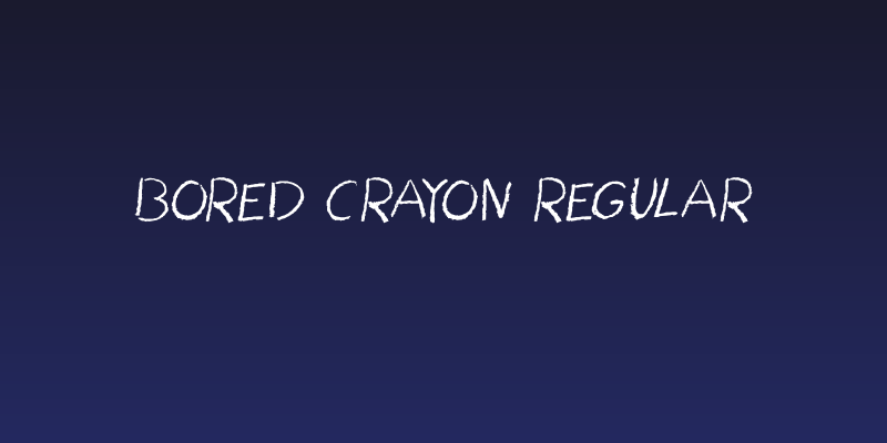Bored Crayon Regular Social Header