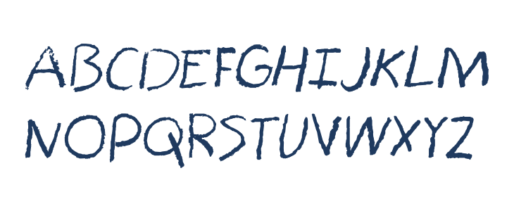 Bored Crayon Regular Lowercase