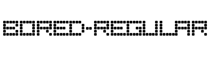 Bored-Regular  フリーフォントのダウンロード