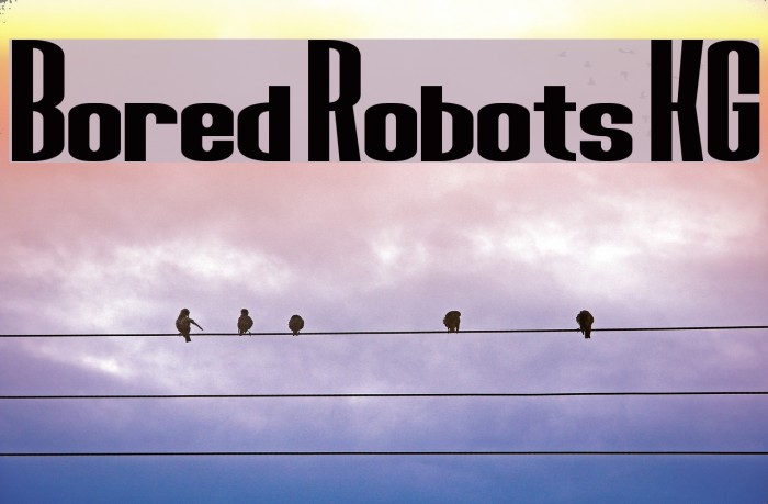Bored Robots KG Font examples