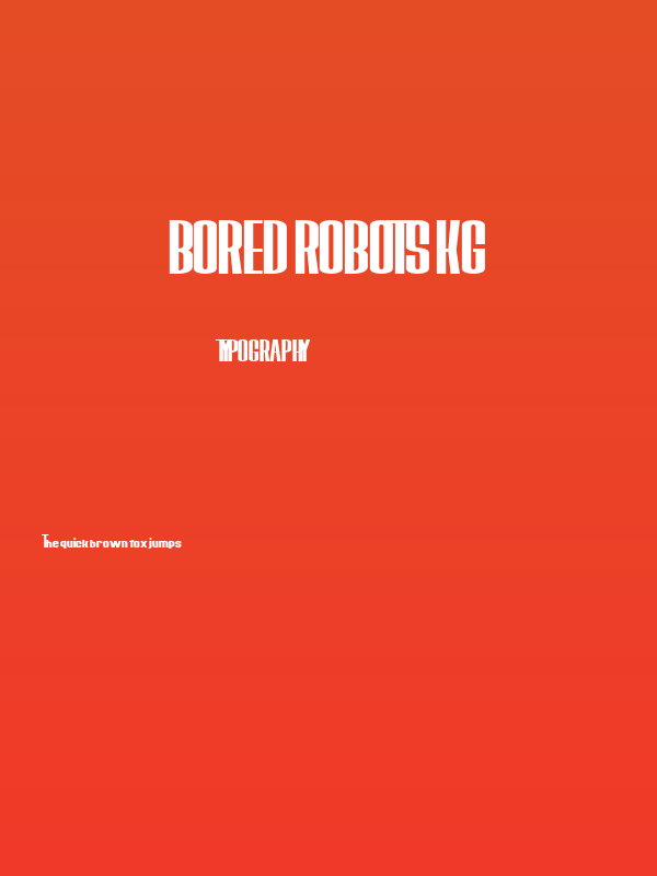 Bored Robots KG Poster