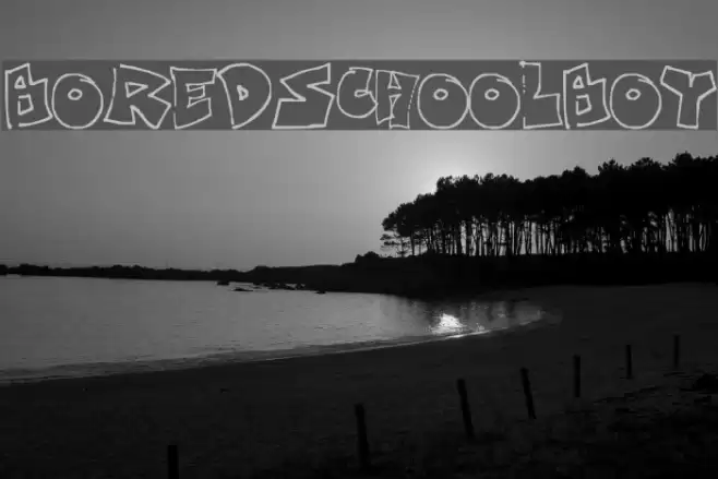 Bored Schoolboy Font examples