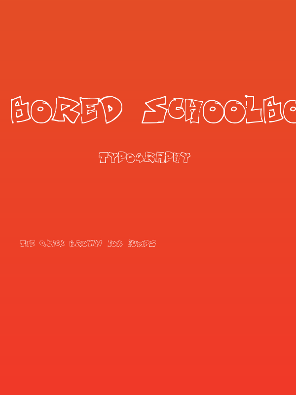 Bored Schoolboy Poster