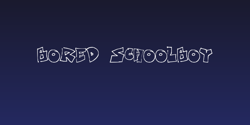 Bored Schoolboy Social Header