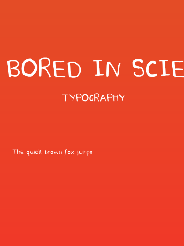 Bored in science ;] Poster