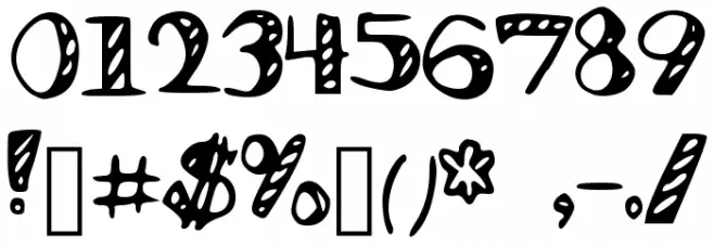 Bored_Work_Doodles Font OTHER CHARS