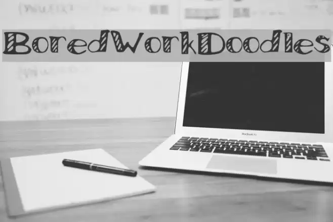 Bored_Work_Doodles Font examples