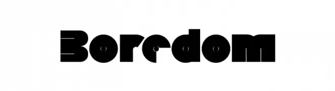 Boredom  Frei Schriftart Herunterladen