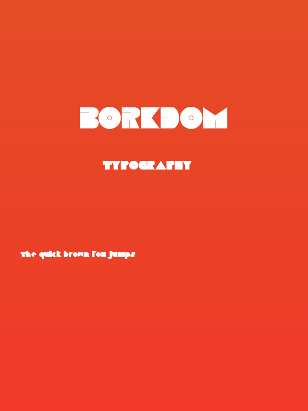 Boredom Poster