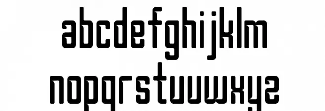 Borg Font LOWERCASE