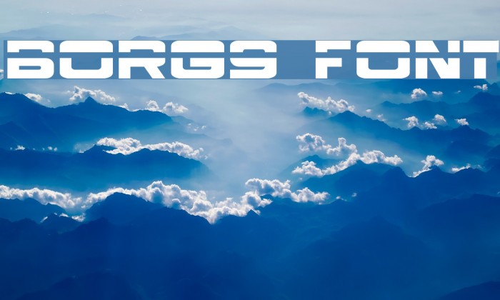 Borg9 Font examples