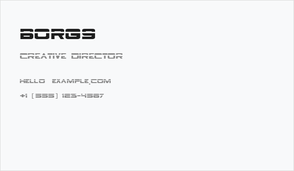 Borg9 Business Card