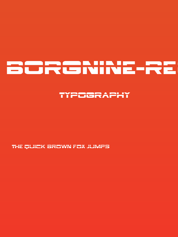 BorgNine-Regular Poster