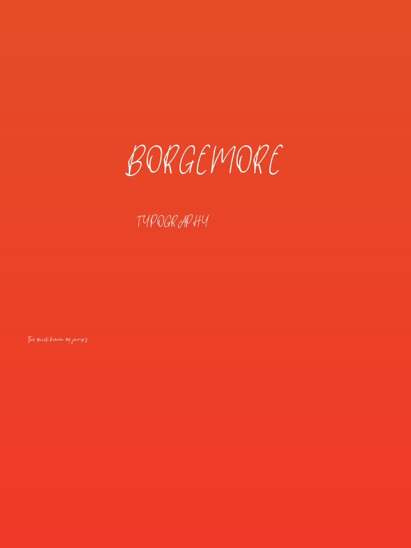Borgemore Poster
