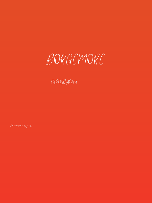 Borgemore Poster