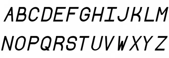 Borgen Bold Oblique フォント 大文字