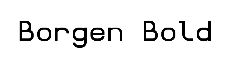 Borgen Bold Font